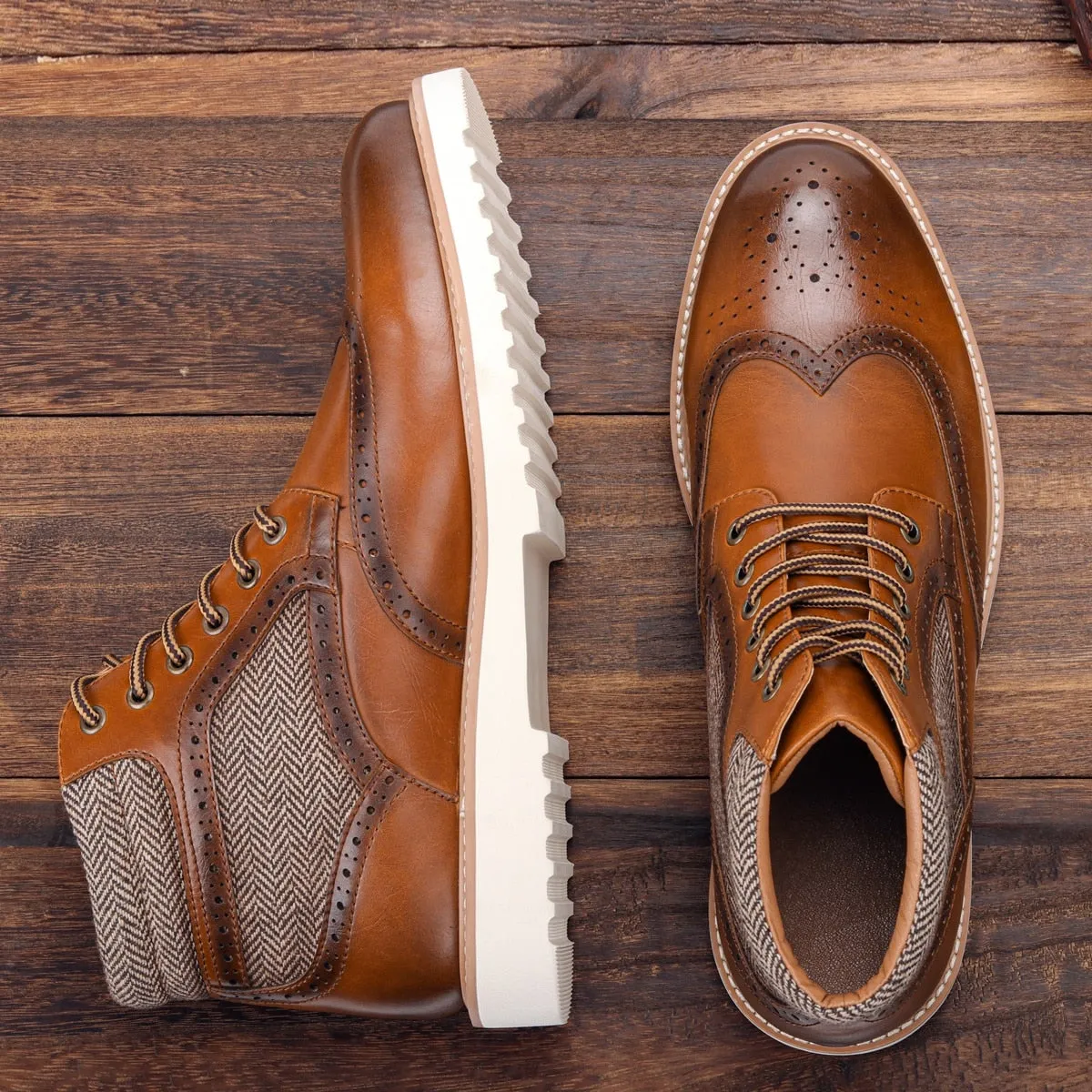 2022 Men&#39;s Spring and Autumn New Light Boots Comfortable Fashion Boots Leather Men