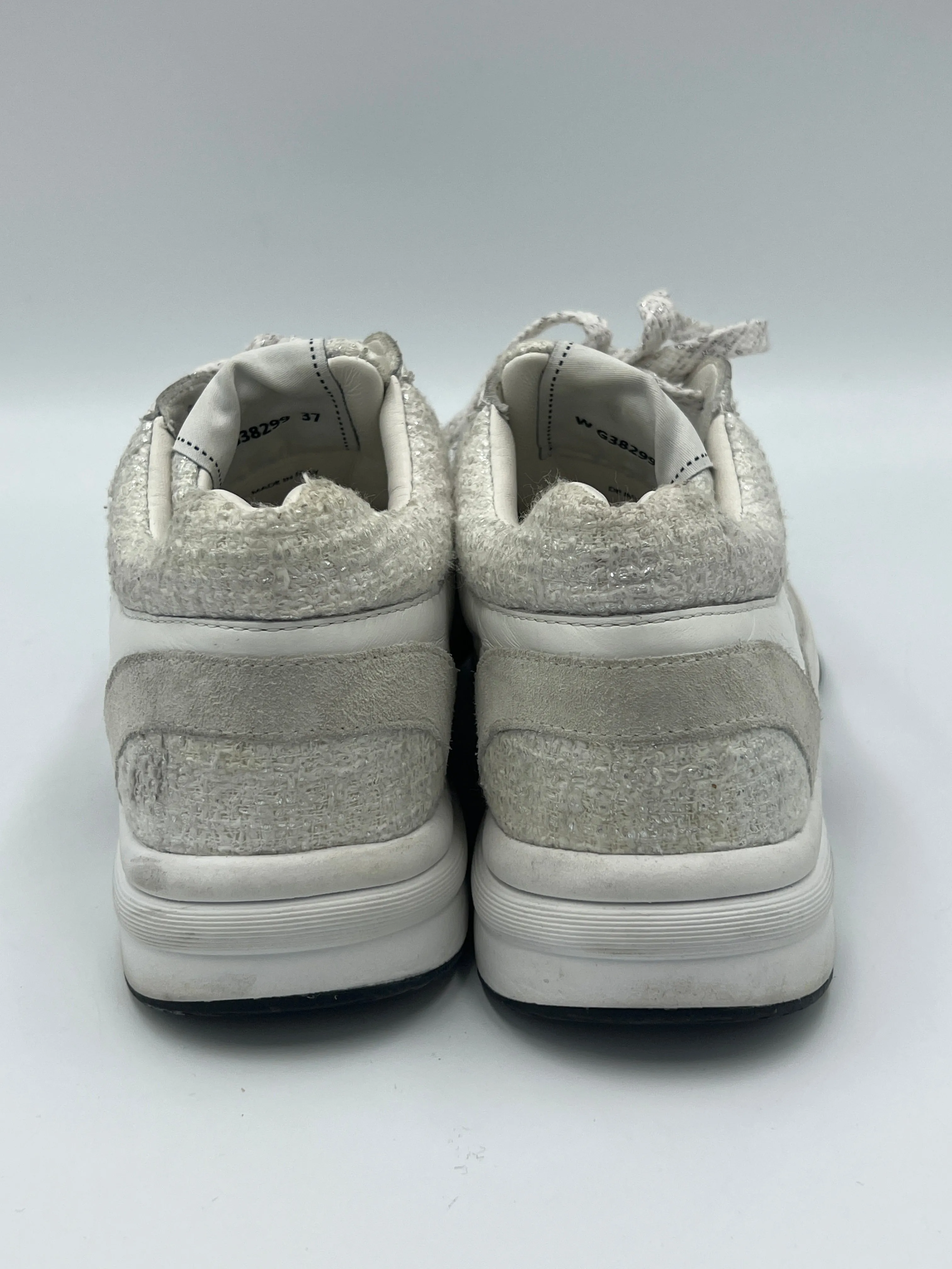 30% OFF: Chanel Tweed CC Luxury Designer Trainers  Sz: 7 (37)