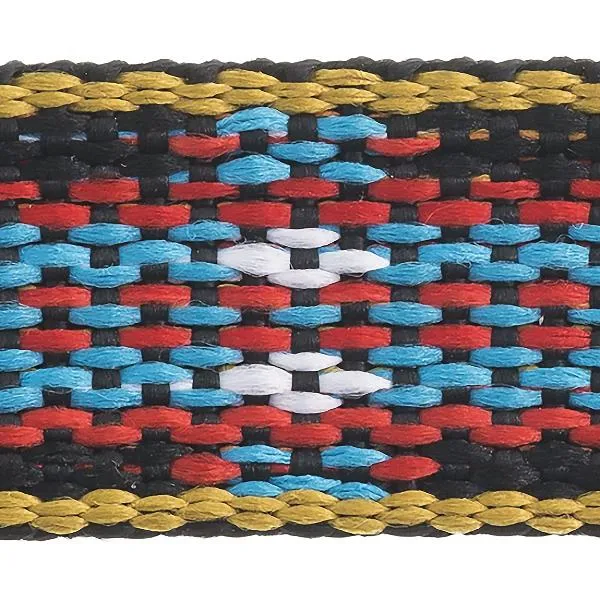 3/4" Embroidered Trim, Multi 5ft/Pkg