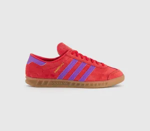 adidas Hamburg Red Purple Burst Gum Uk Size 6