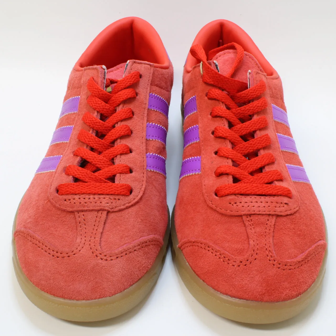 adidas Hamburg Red Purple Burst Gum Uk Size 6