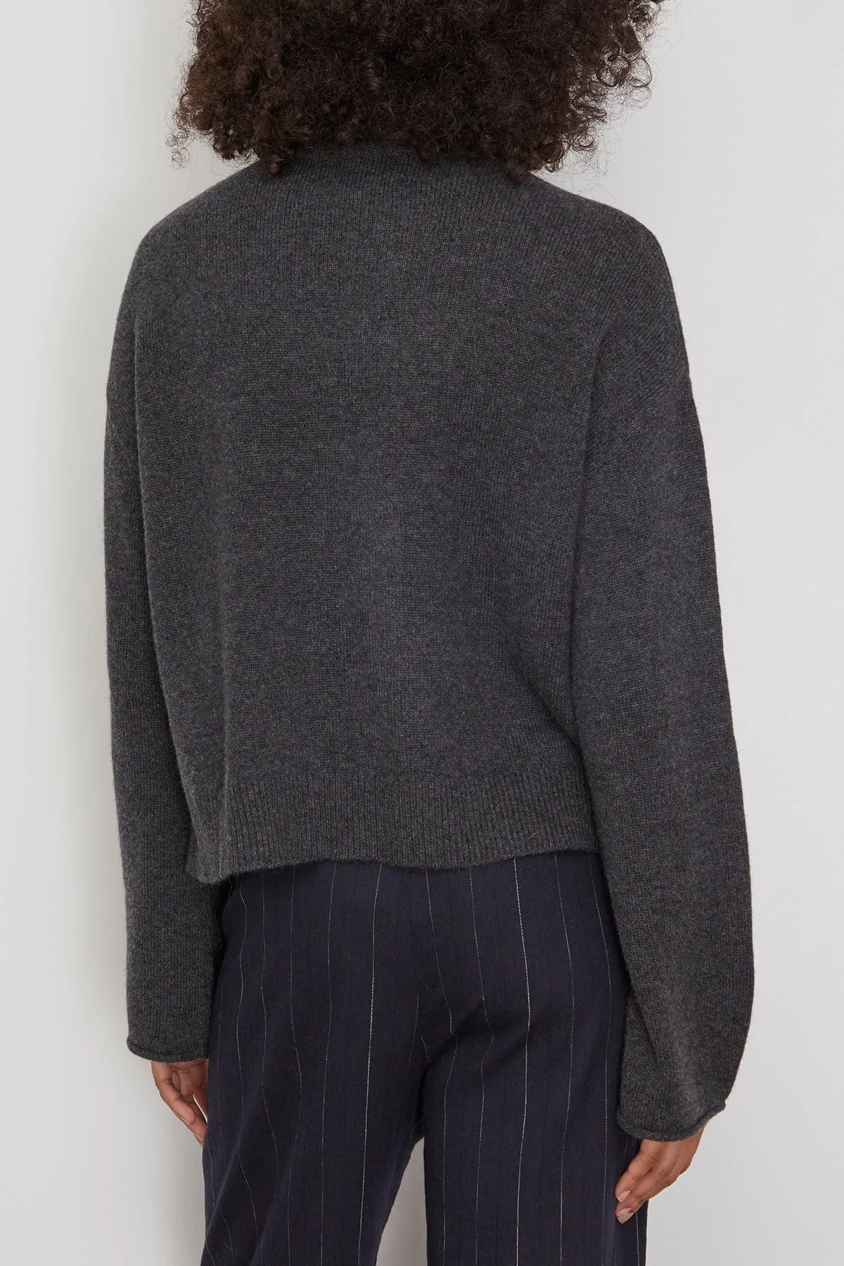Alicia Knit Top in Dark Grey