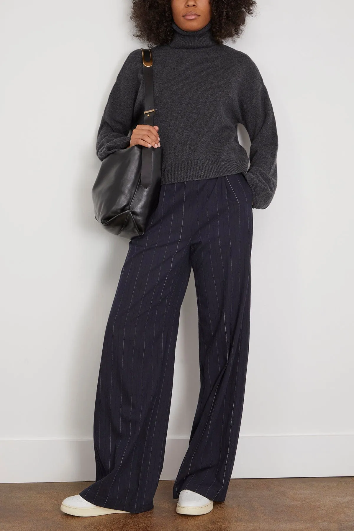 Alicia Knit Top in Dark Grey