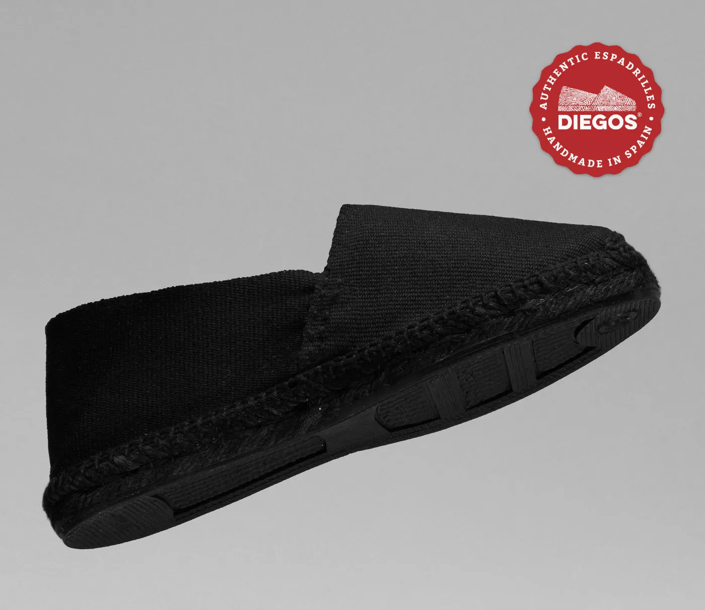 All black espadrilles