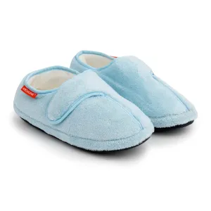 ARCHLINE Orthotic Plus Slippers Closed Scuffs Pain Relief Moccasins - Baby Blue - EU 37