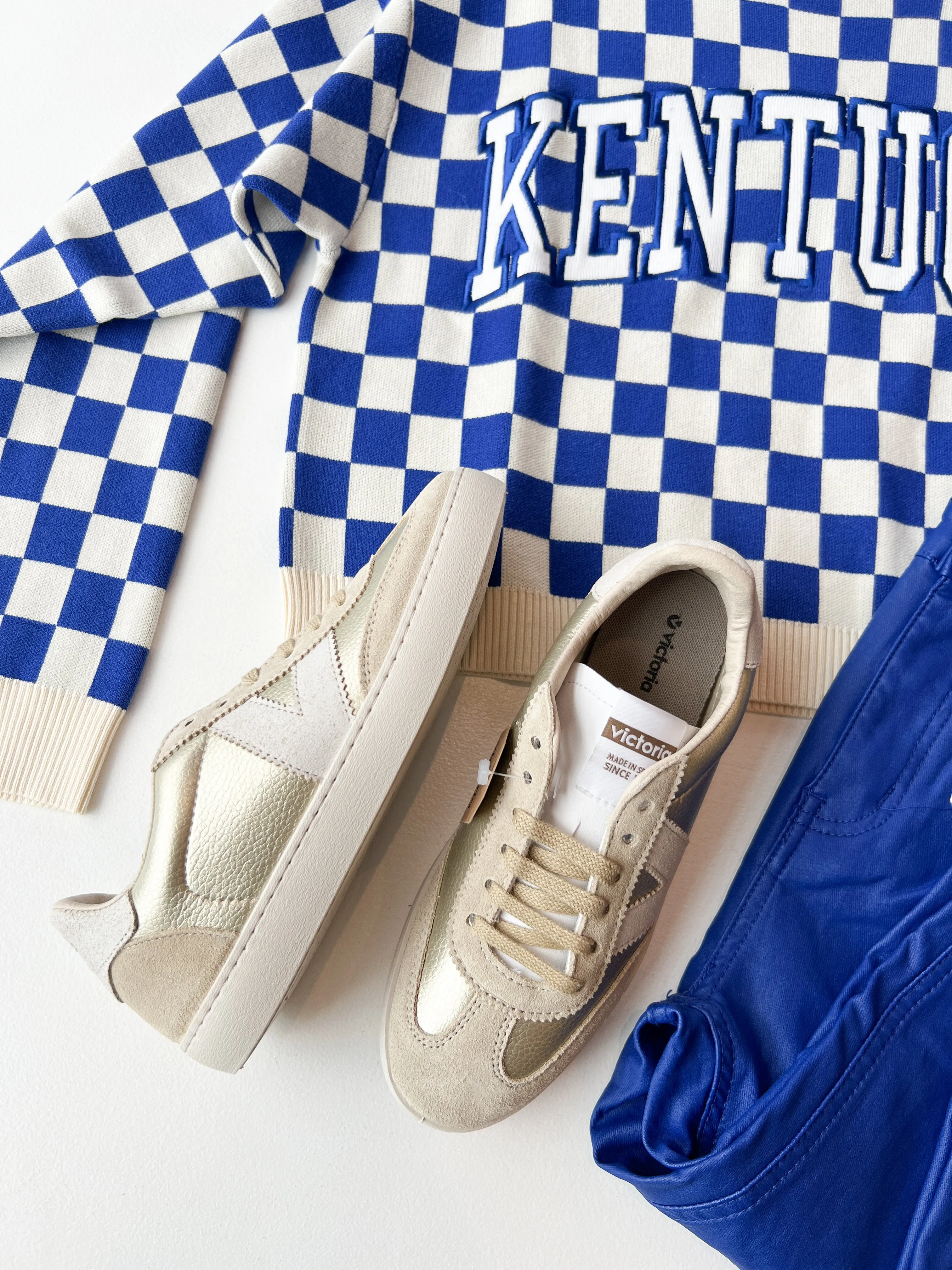 BerlÍn Leather Metallic Sneaker