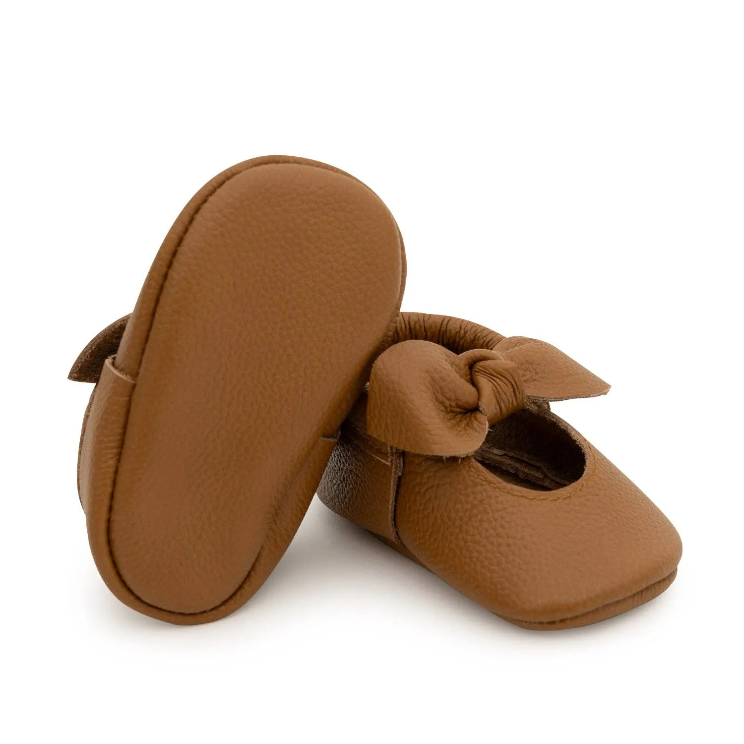 BirdRock Baby - Brown Knot Moccasins