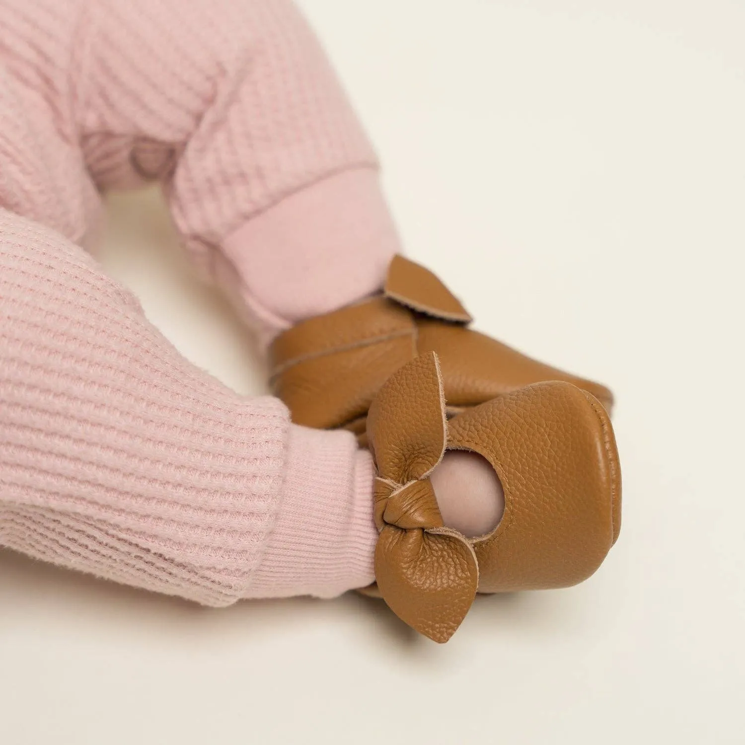 BirdRock Baby - Brown Knot Moccasins