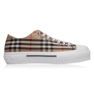 Burberry 'Jack Low' Check Trainers Beige