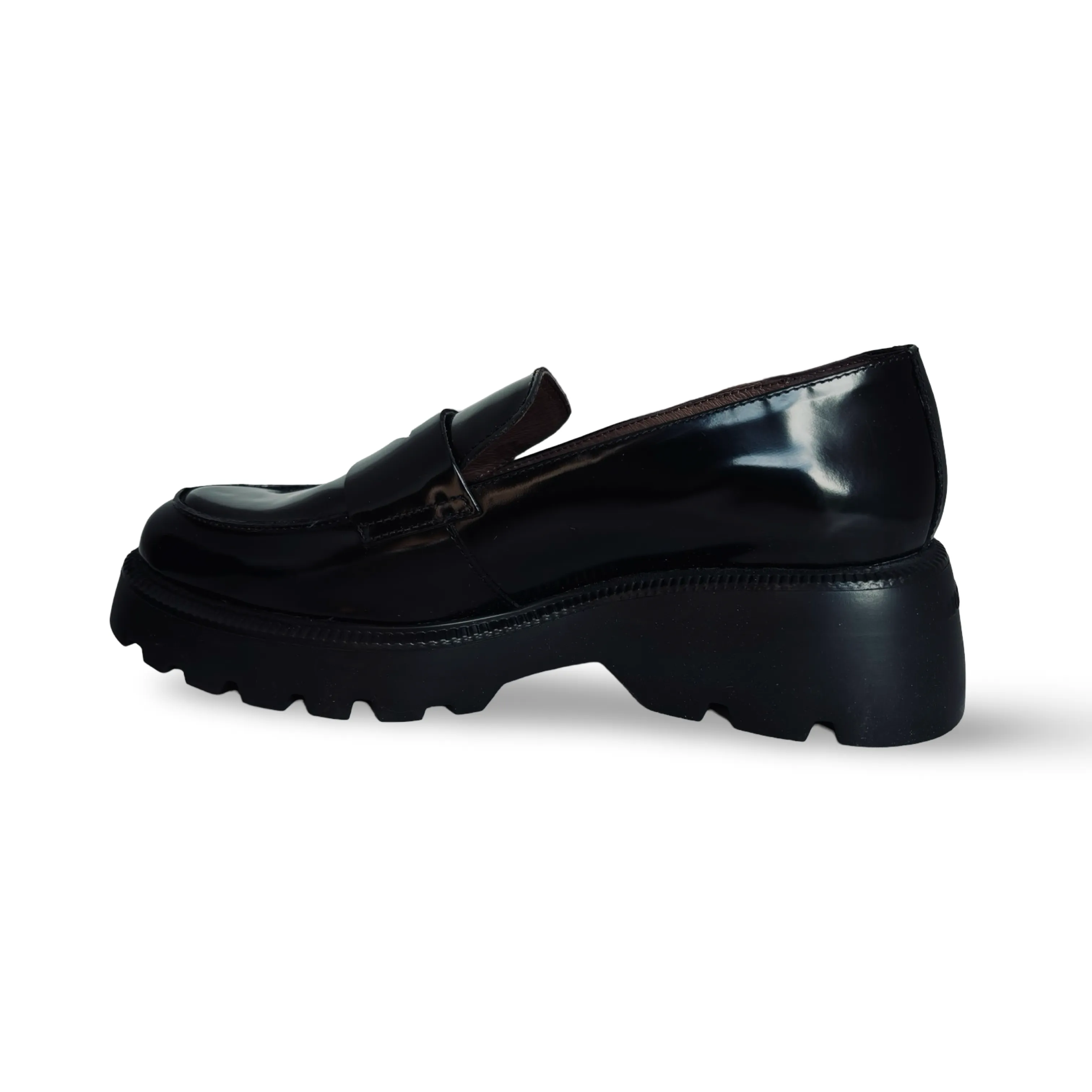 C7202 Black Leather Loafer
