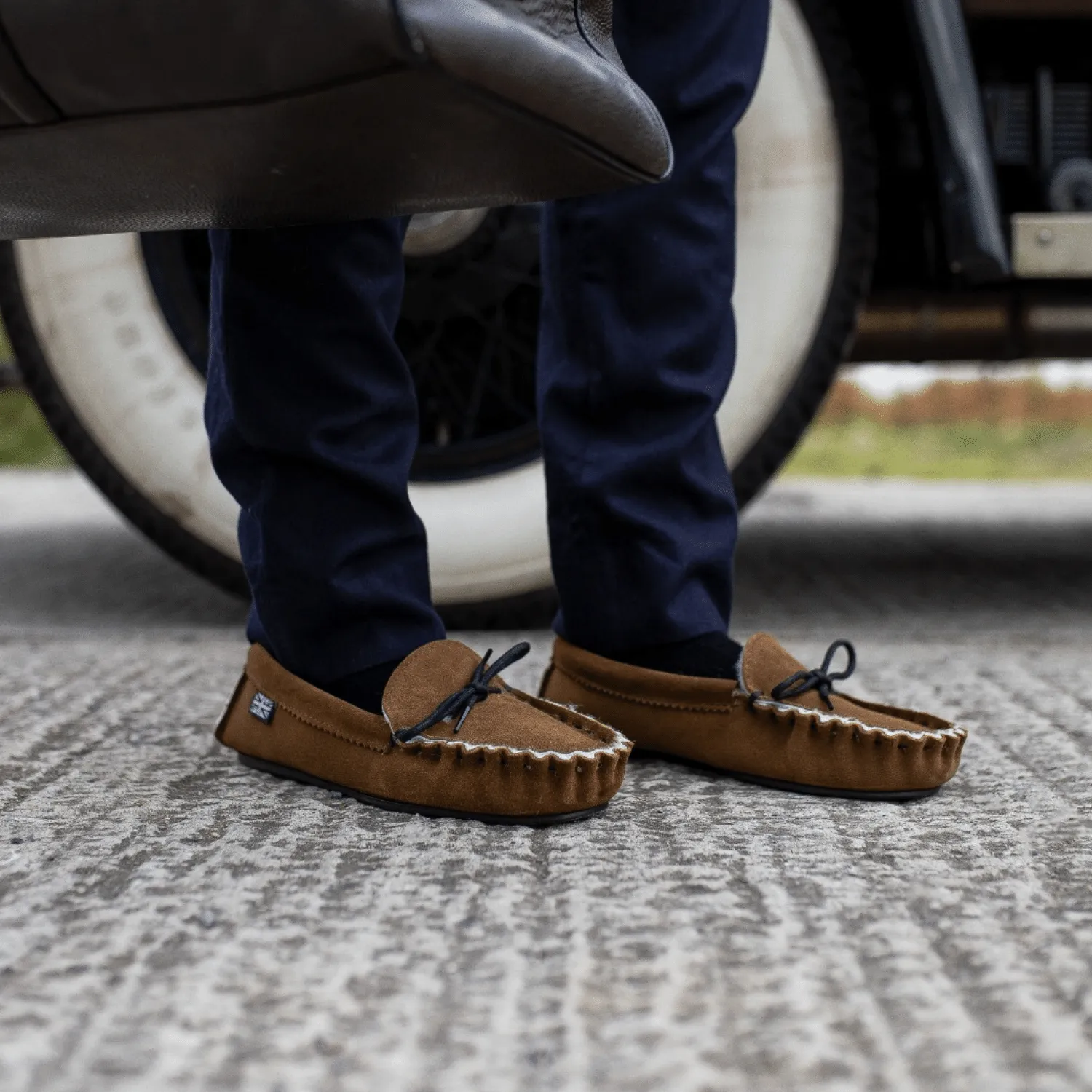 Cambridge Burnt Sugar - Mens Sheepskin Moccasin