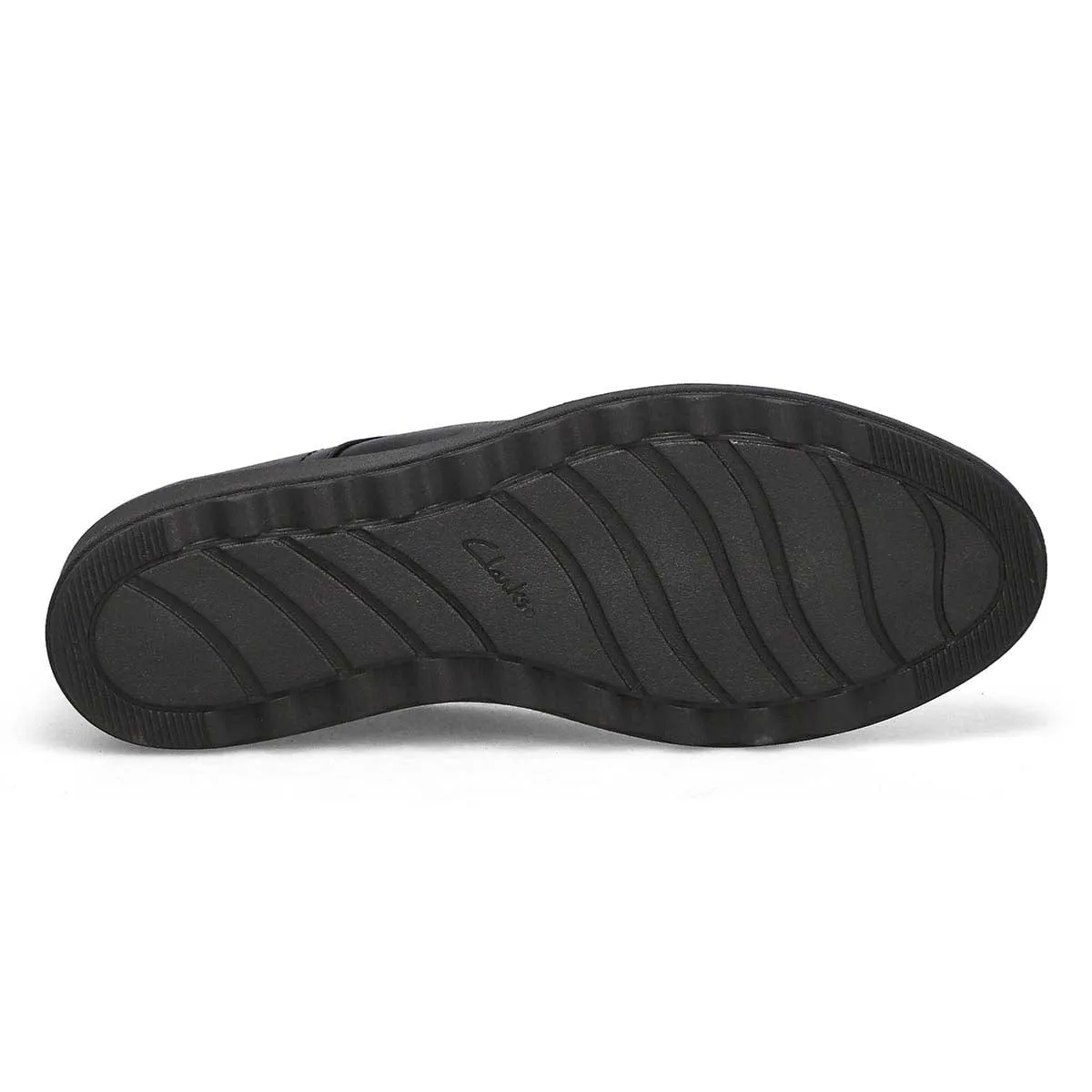 Clarks Women's Sharon Rae Loafers- Black Leather