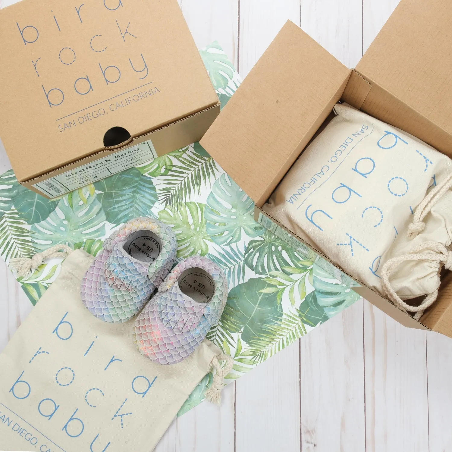 Classic Mermaid Baby Moccasins