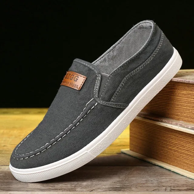 Comfortable Men's Denim Loafers Canvas Shoes