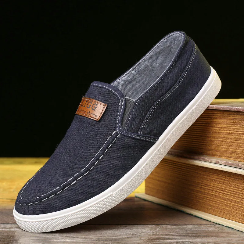 Comfortable Men's Denim Loafers Canvas Shoes