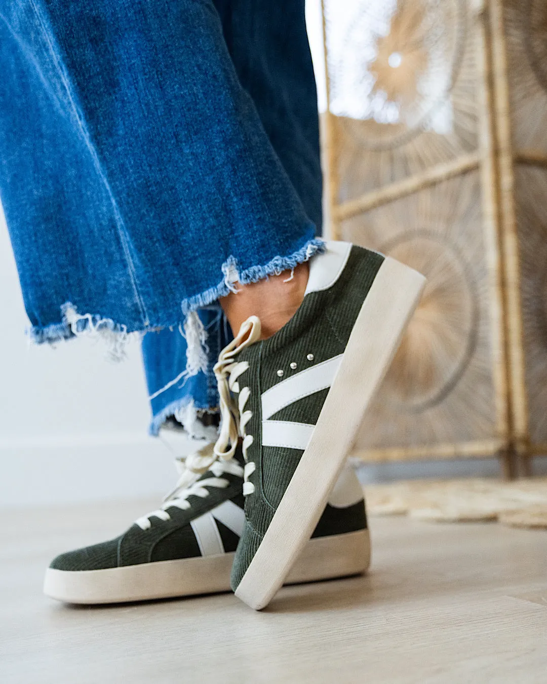 Corkys No Chaser Corduroy Sneakers - Green