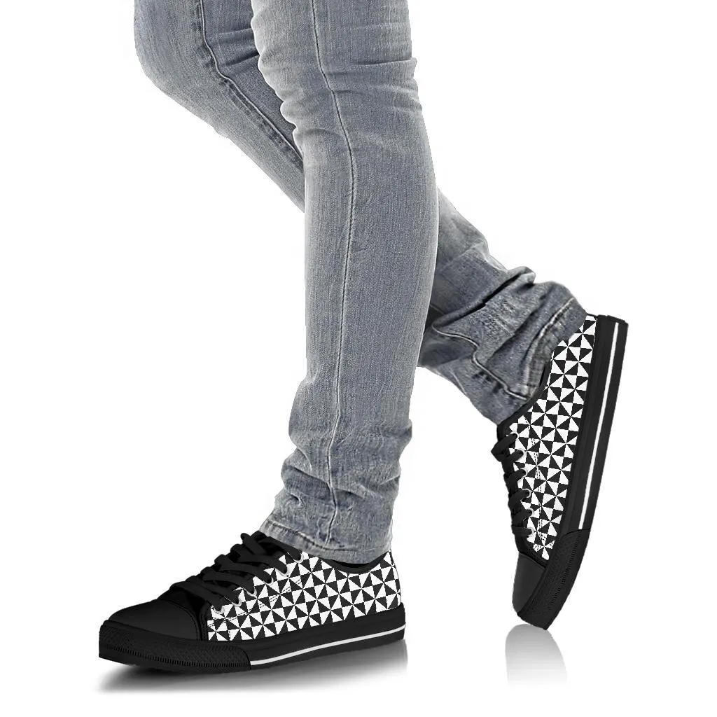 Custom Sneakers-Black and White Series 106