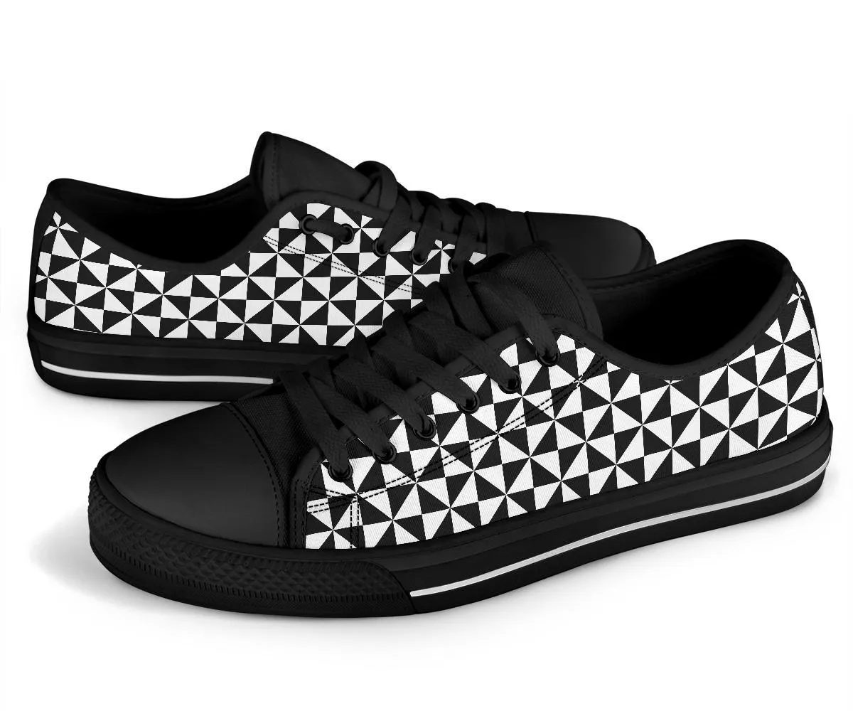 Custom Sneakers-Black and White Series 106