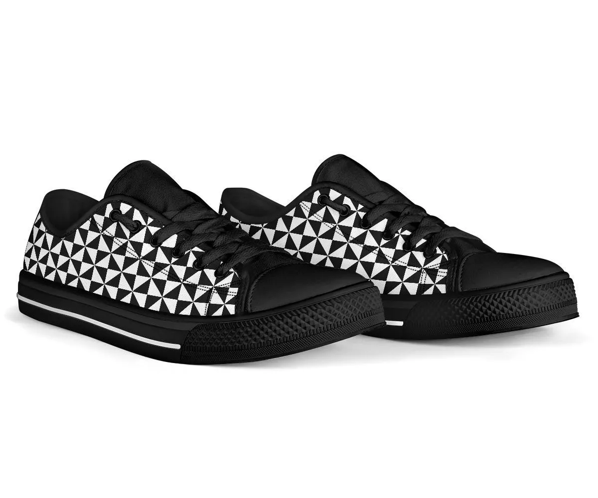 Custom Sneakers-Black and White Series 106