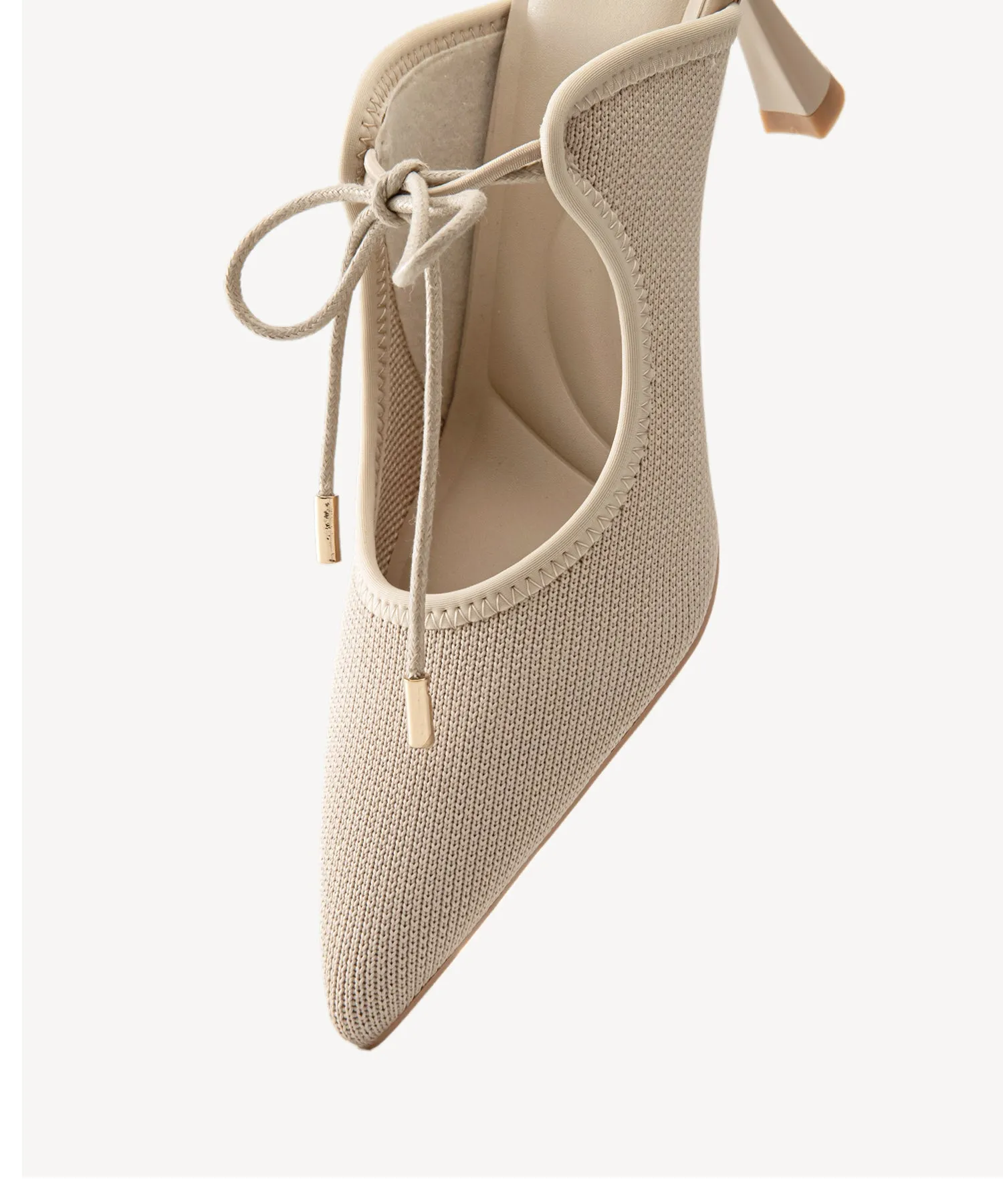 Elegant Chic Pointed Toe Heeled Mules Black