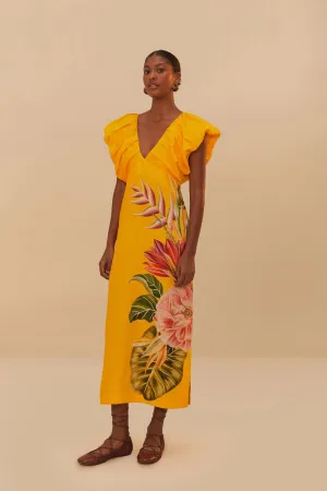 Farm Rio Spring Awakening Midi Dress