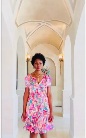 Floral mini dress