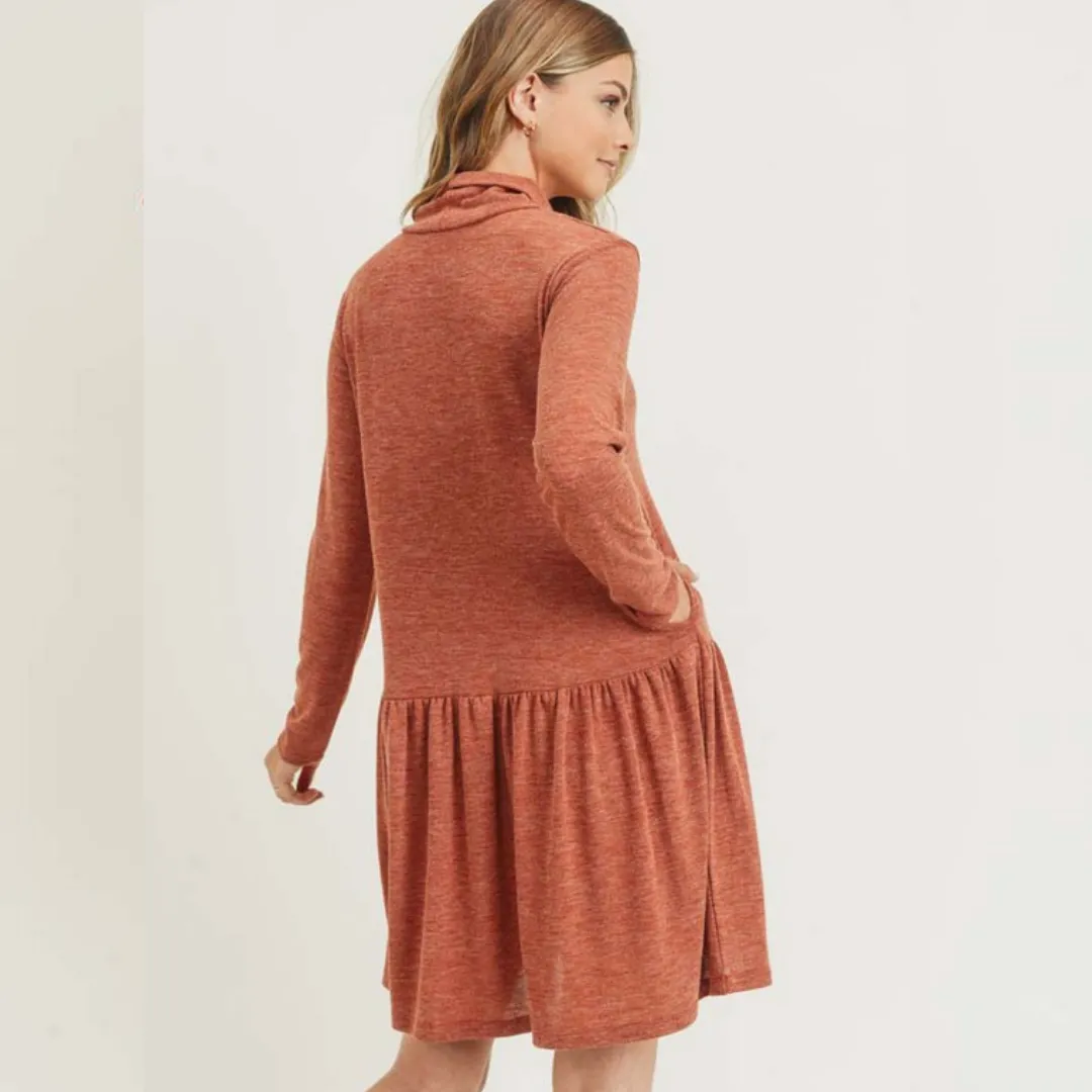 Gemma Peplum Casual Dress With Pockets