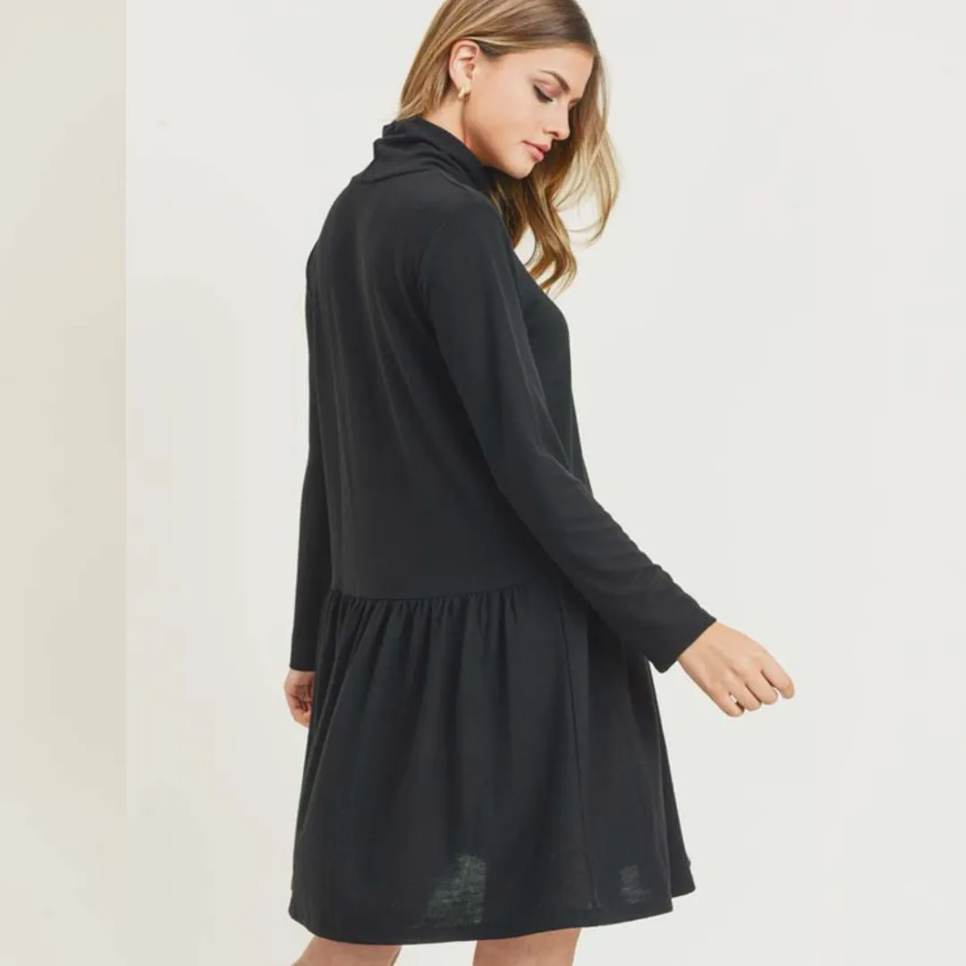 Gemma Peplum Casual Dress With Pockets