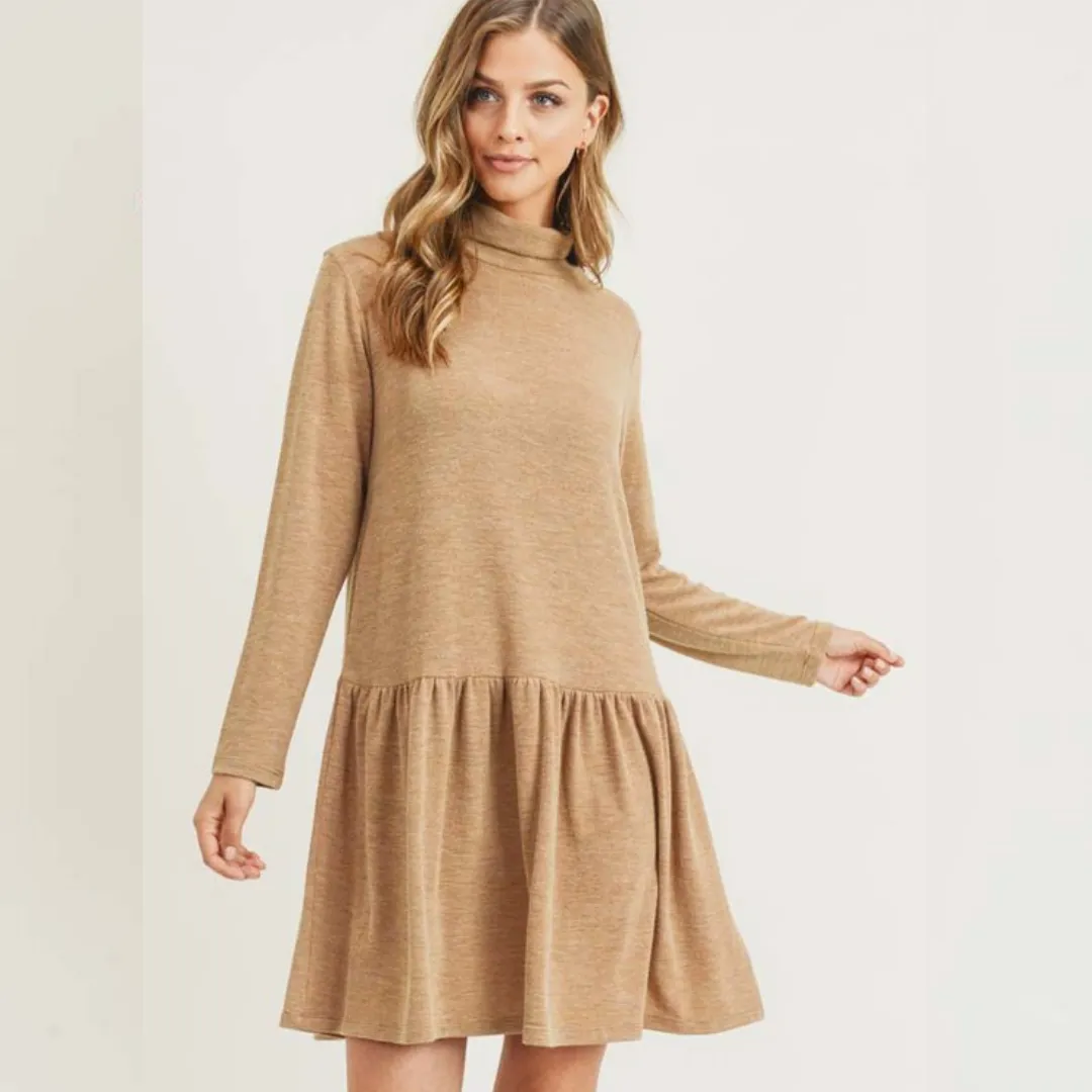 Gemma Peplum Casual Dress With Pockets