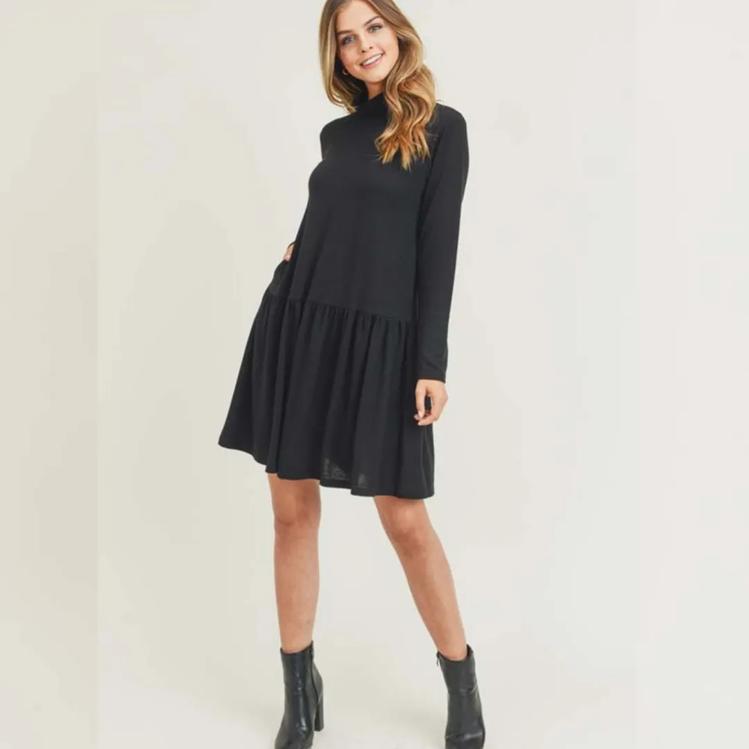 Gemma Peplum Casual Dress With Pockets