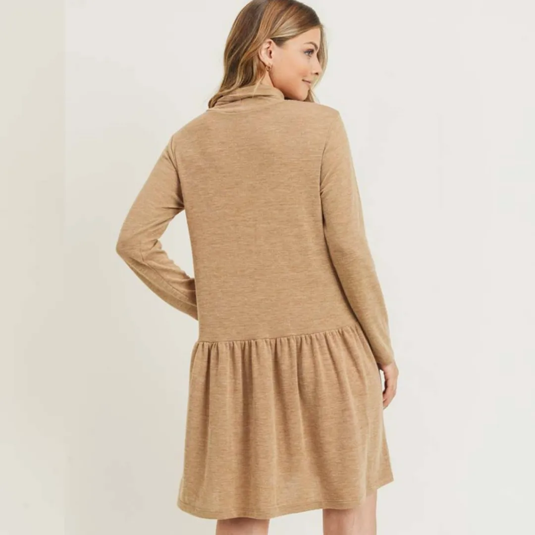 Gemma Peplum Casual Dress With Pockets