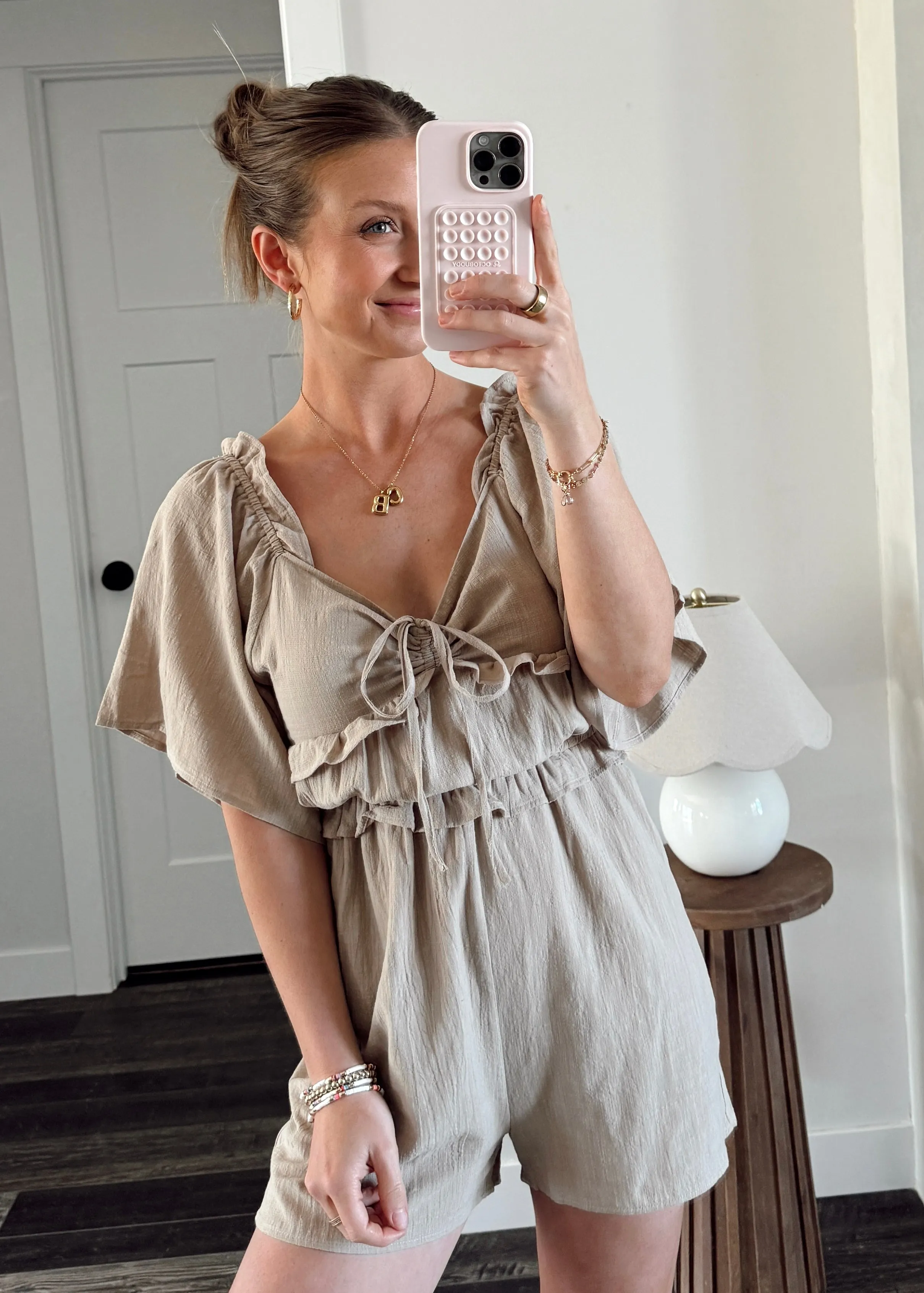 Gloria Linen Romper