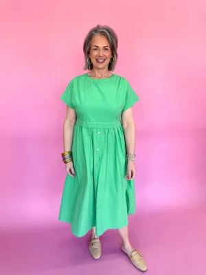 Go Home With You Dress - Green Apple
