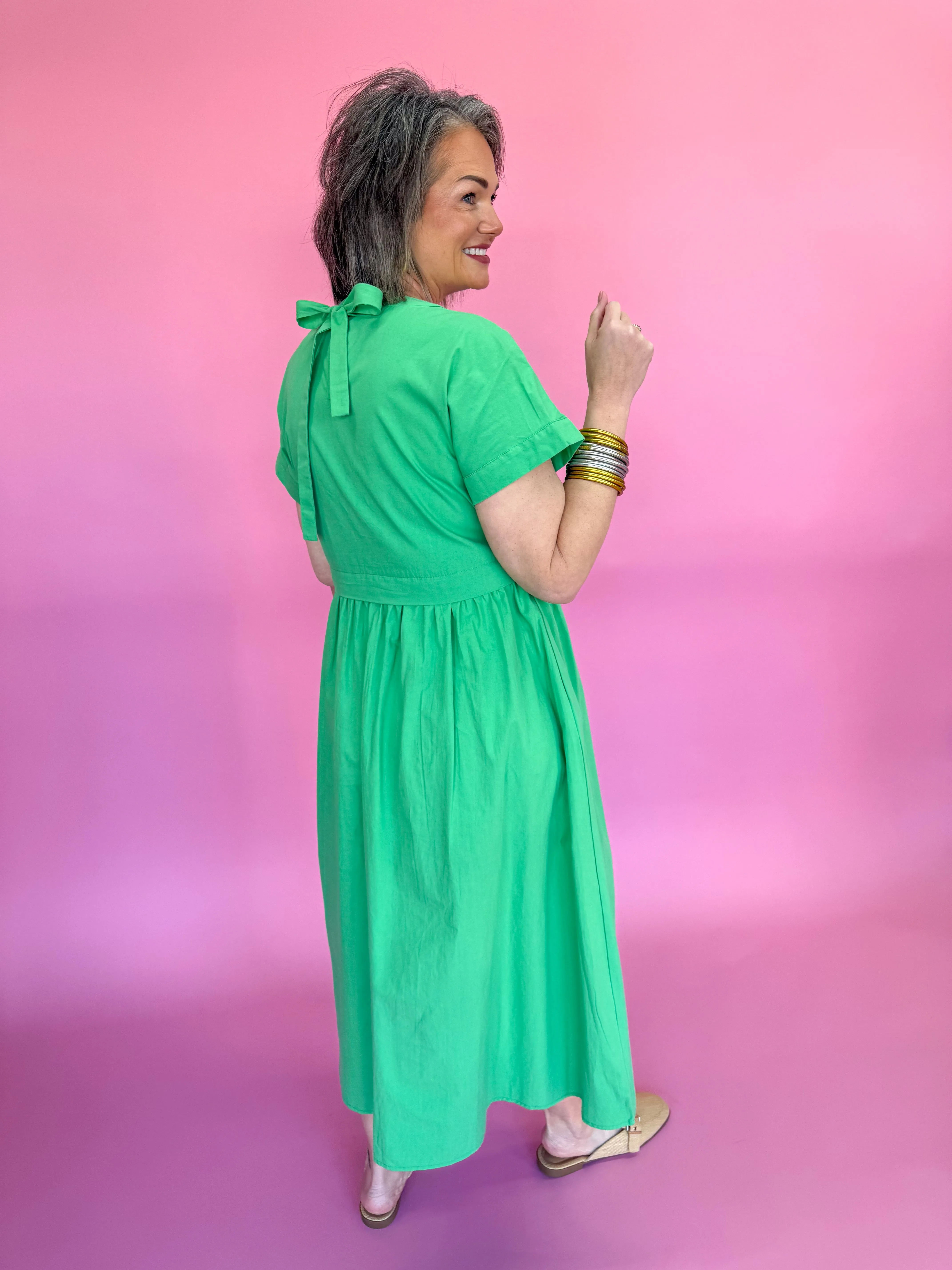 Go Home With You Dress - Green Apple