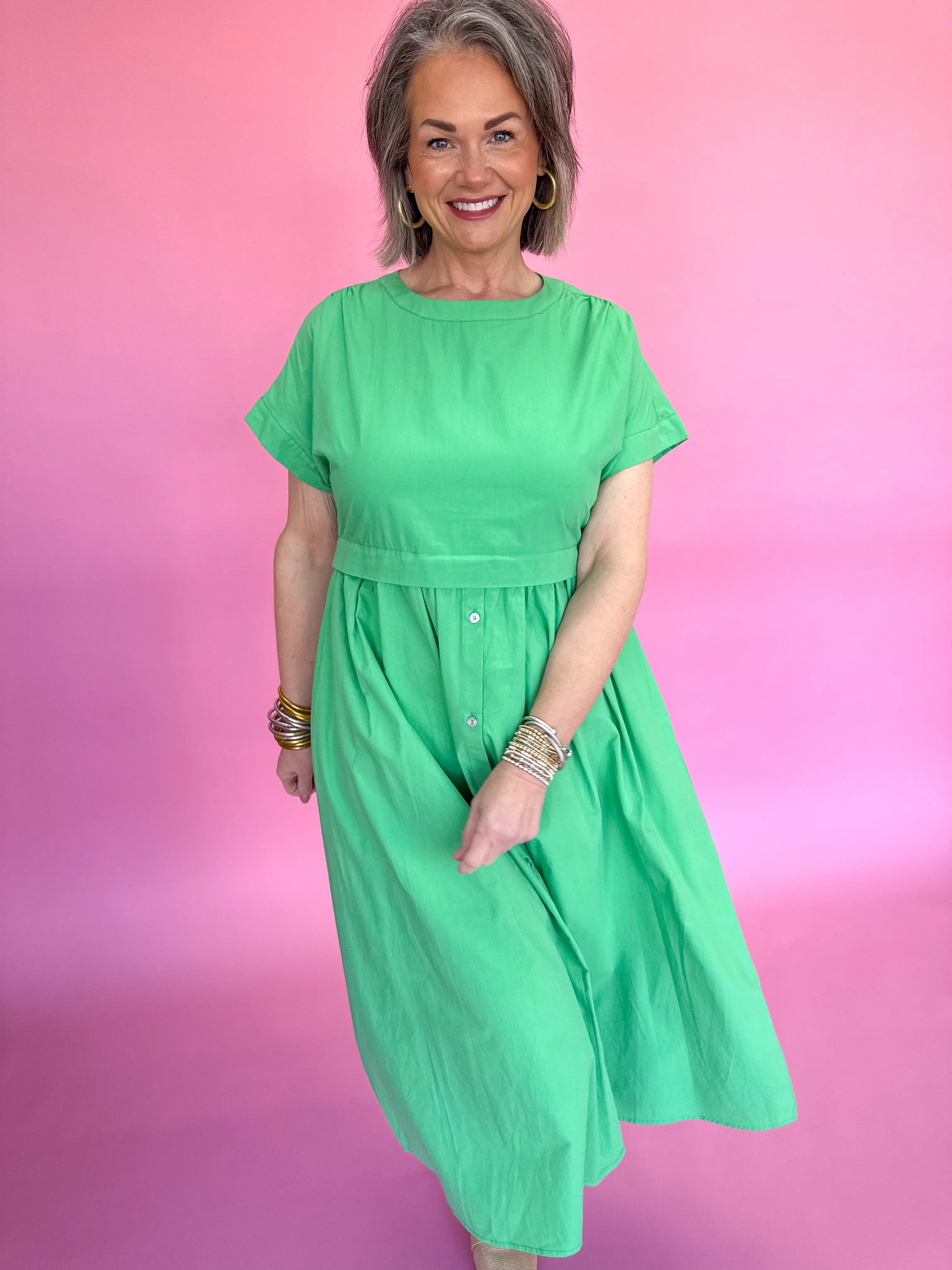 Go Home With You Dress - Green Apple