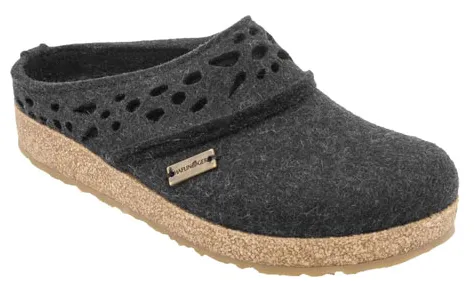 Haflinger Women's Lacey Wool Slipper Clog