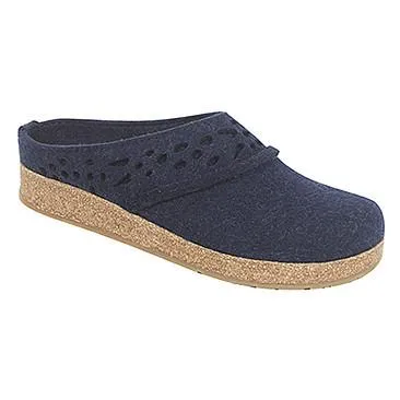 Haflinger Women's Lacey Wool Slipper Clog