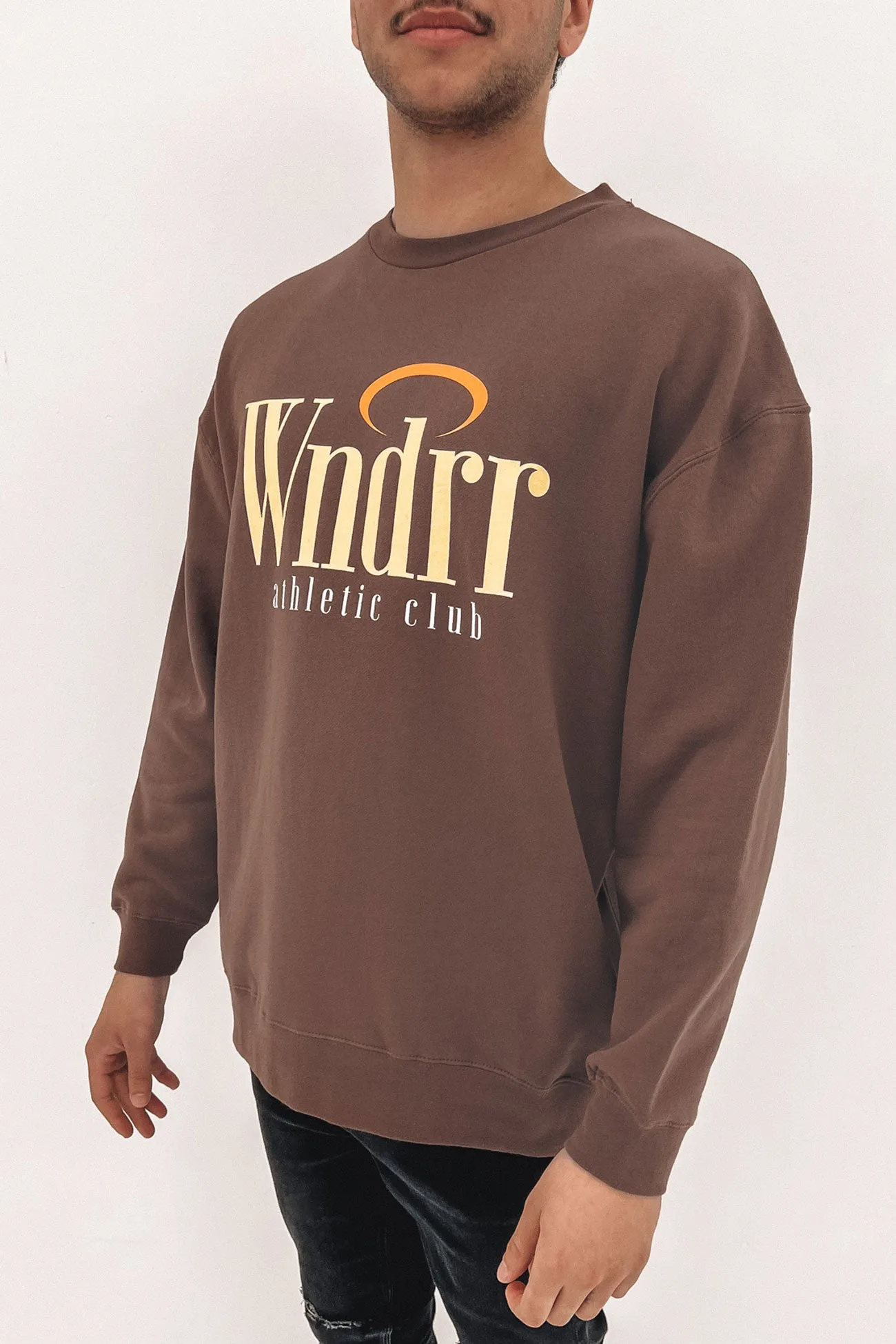 Halo Crew Sweat Brown
