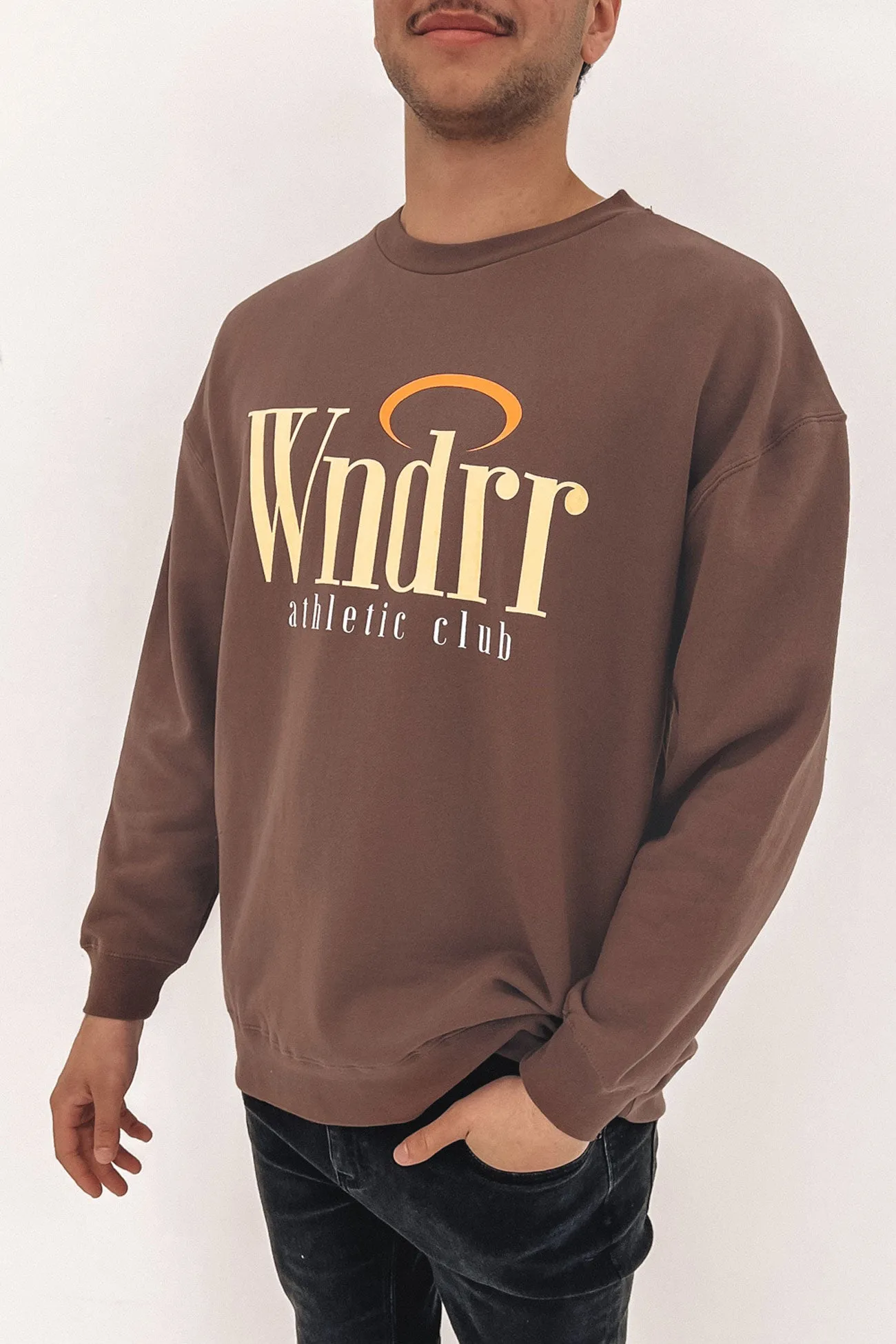 Halo Crew Sweat Brown
