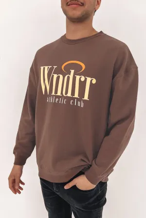 Halo Crew Sweat Brown