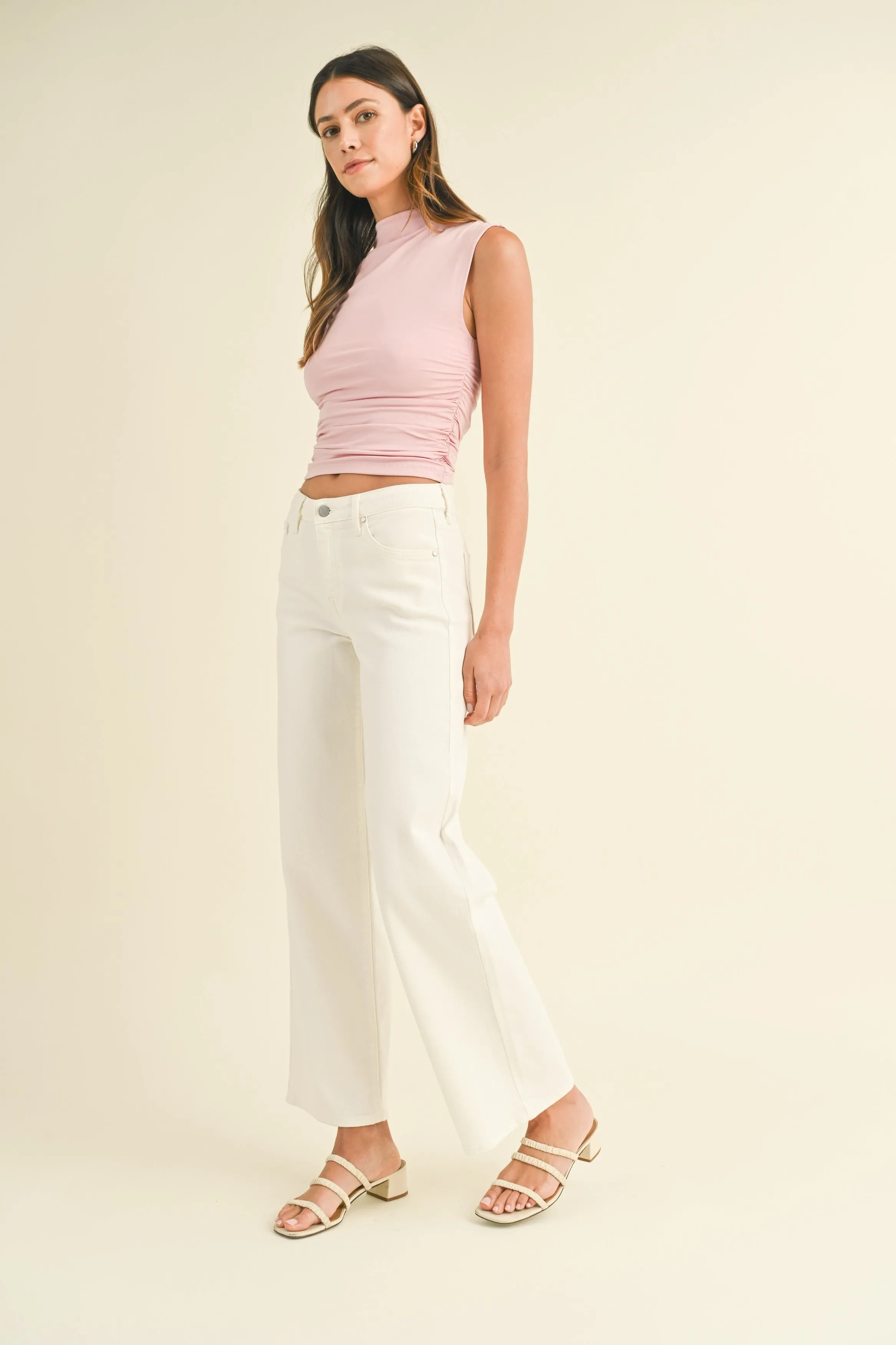 HELEN SLIM WIDE LEG JEANS