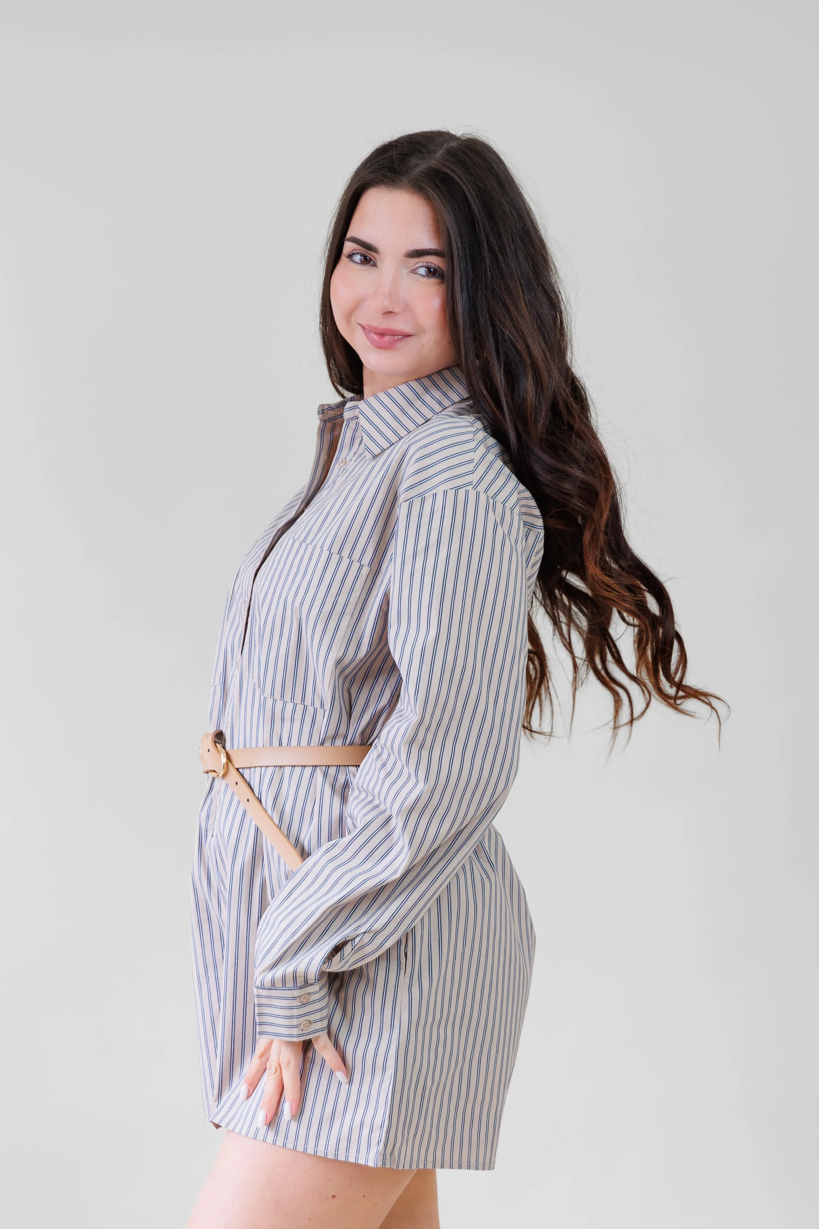 JANE STRIPED ROMPER