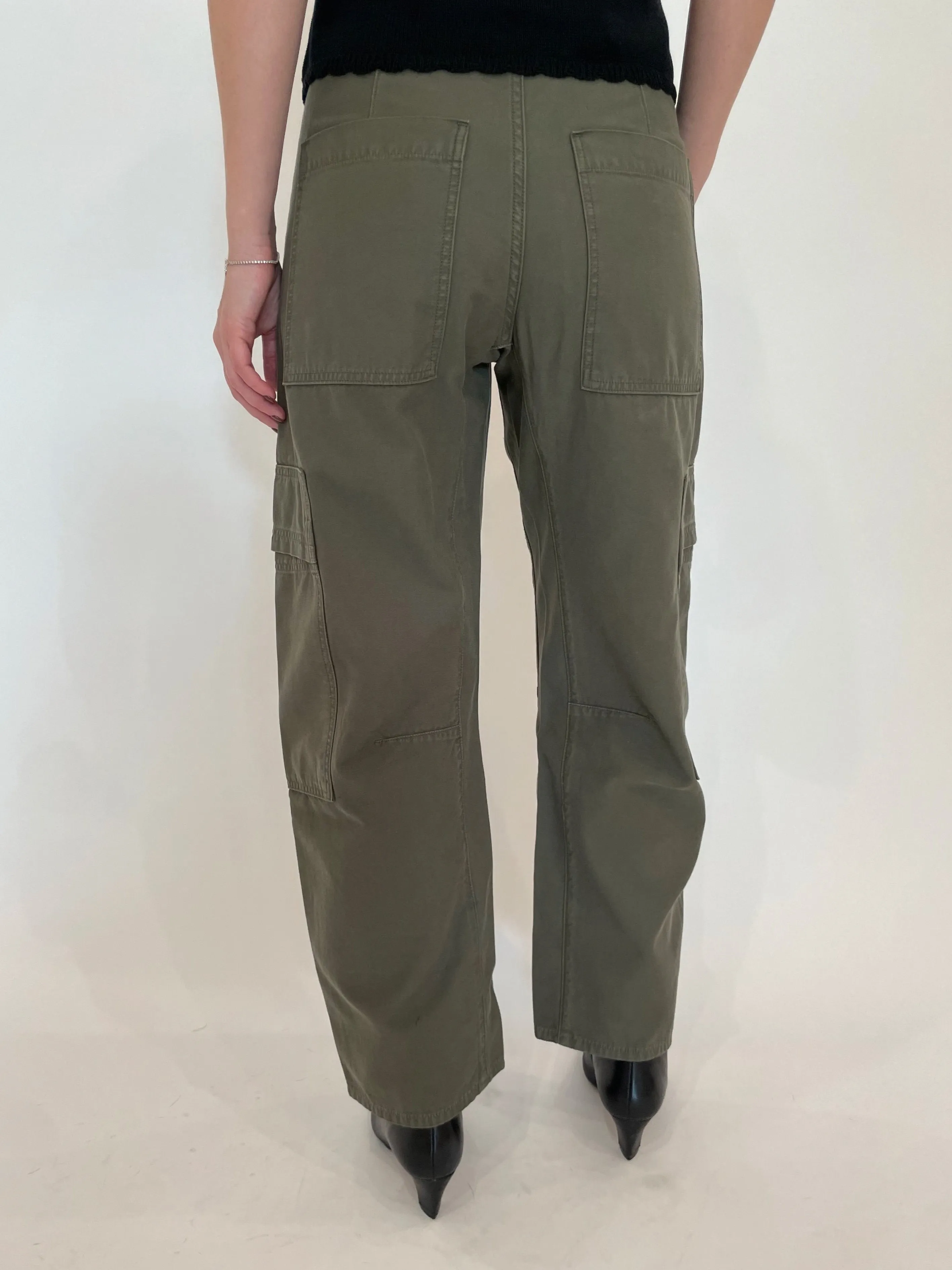 Marcelle Low Slung Easy Cargo Pants - Dogwood