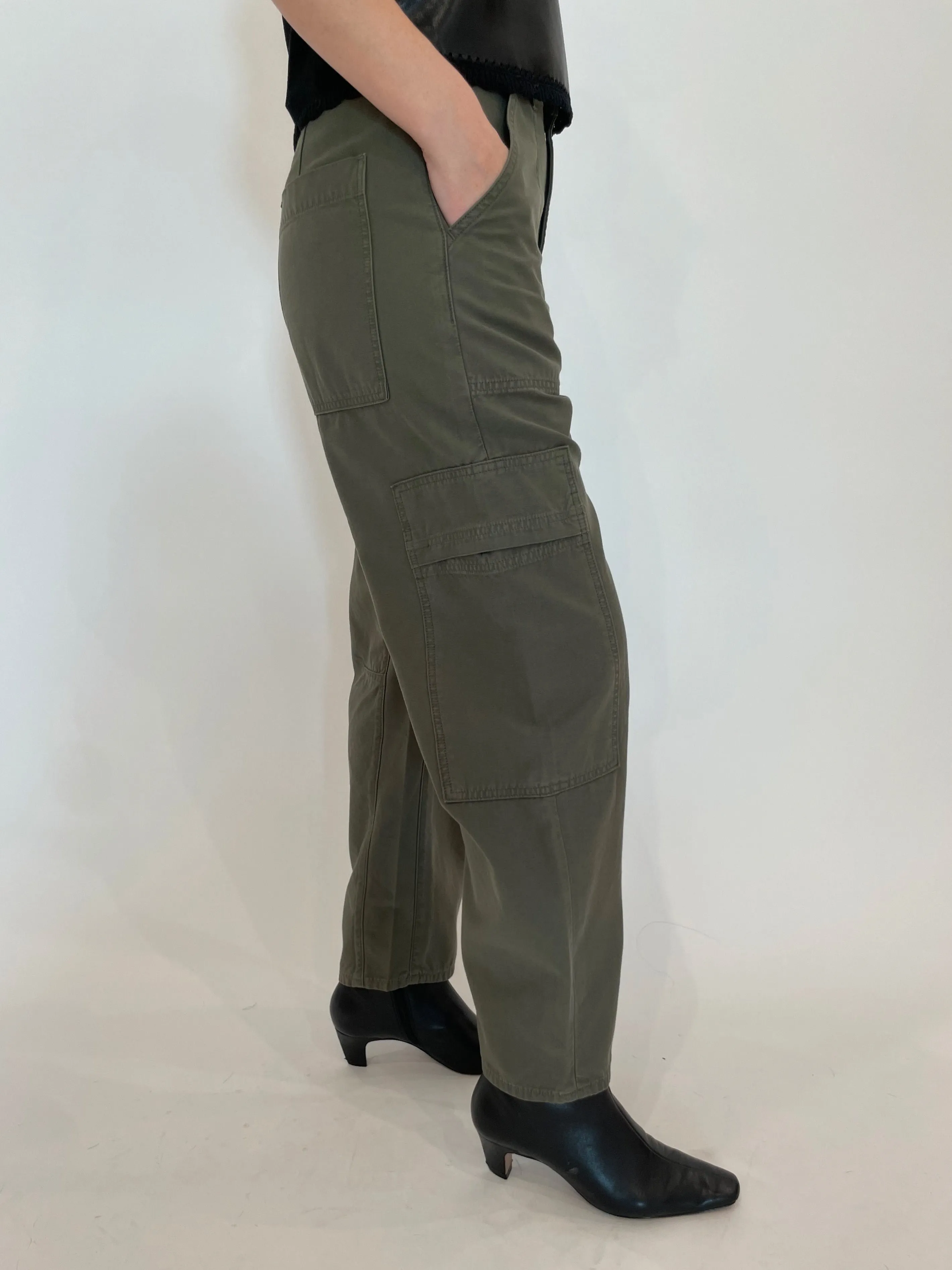 Marcelle Low Slung Easy Cargo Pants - Dogwood
