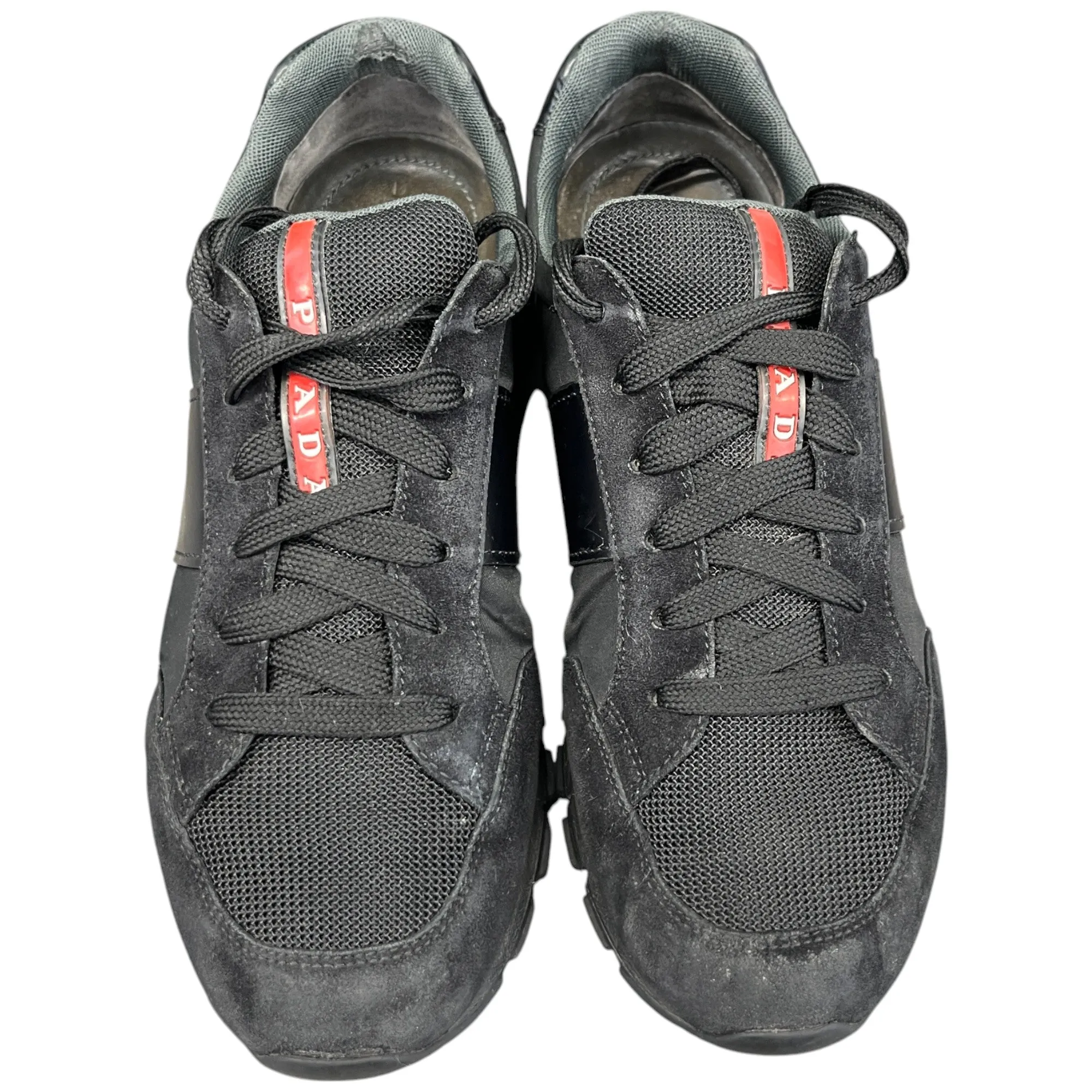 Men's Linear Rosa Logo Low Trainers Black Size EU 42 / UK 8
