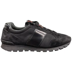 Men's Linear Rosa Logo Low Trainers Black Size EU 42 / UK 8