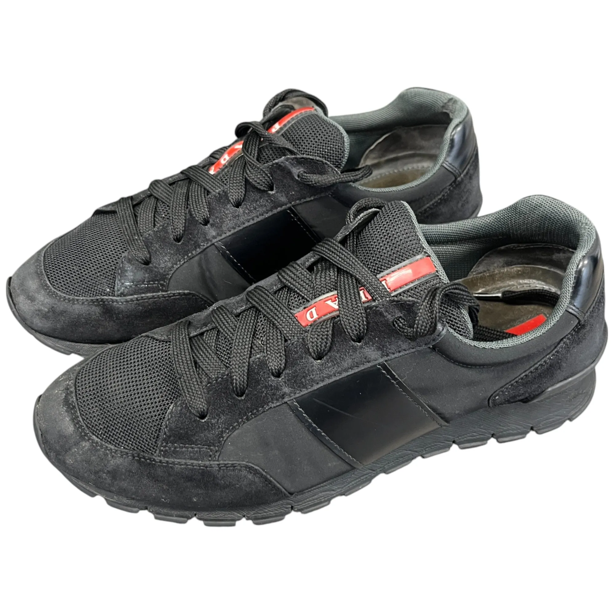 Men's Linear Rosa Logo Low Trainers Black Size EU 42 / UK 8
