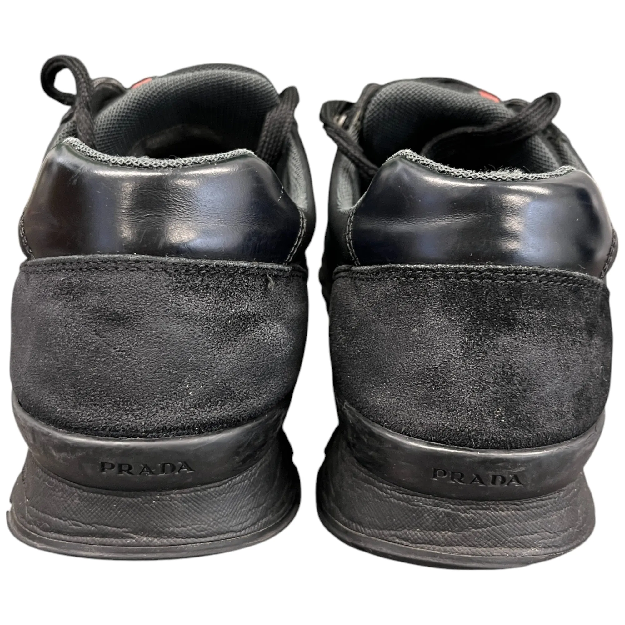 Men's Linear Rosa Logo Low Trainers Black Size EU 42 / UK 8