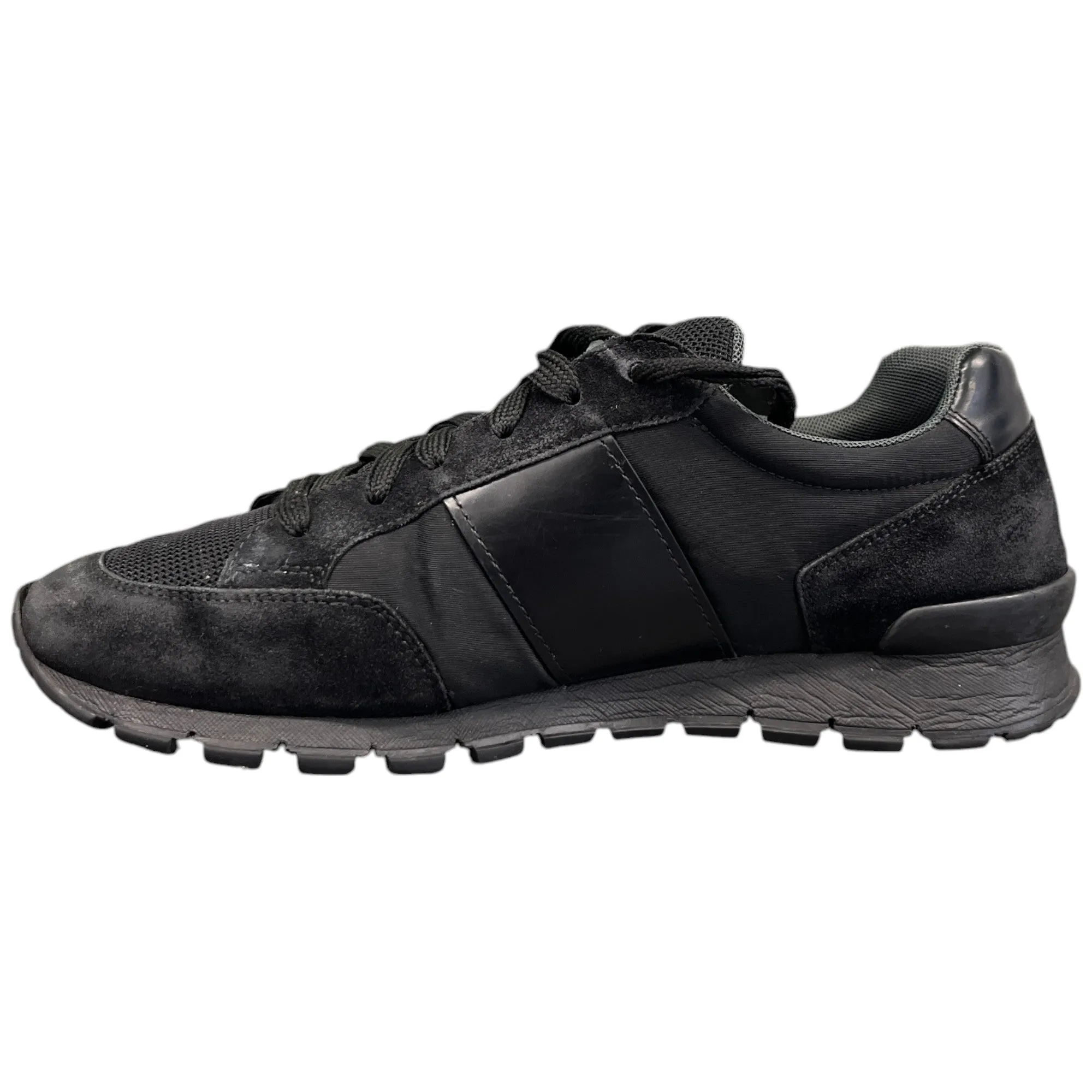 Men's Linear Rosa Logo Low Trainers Black Size EU 42 / UK 8