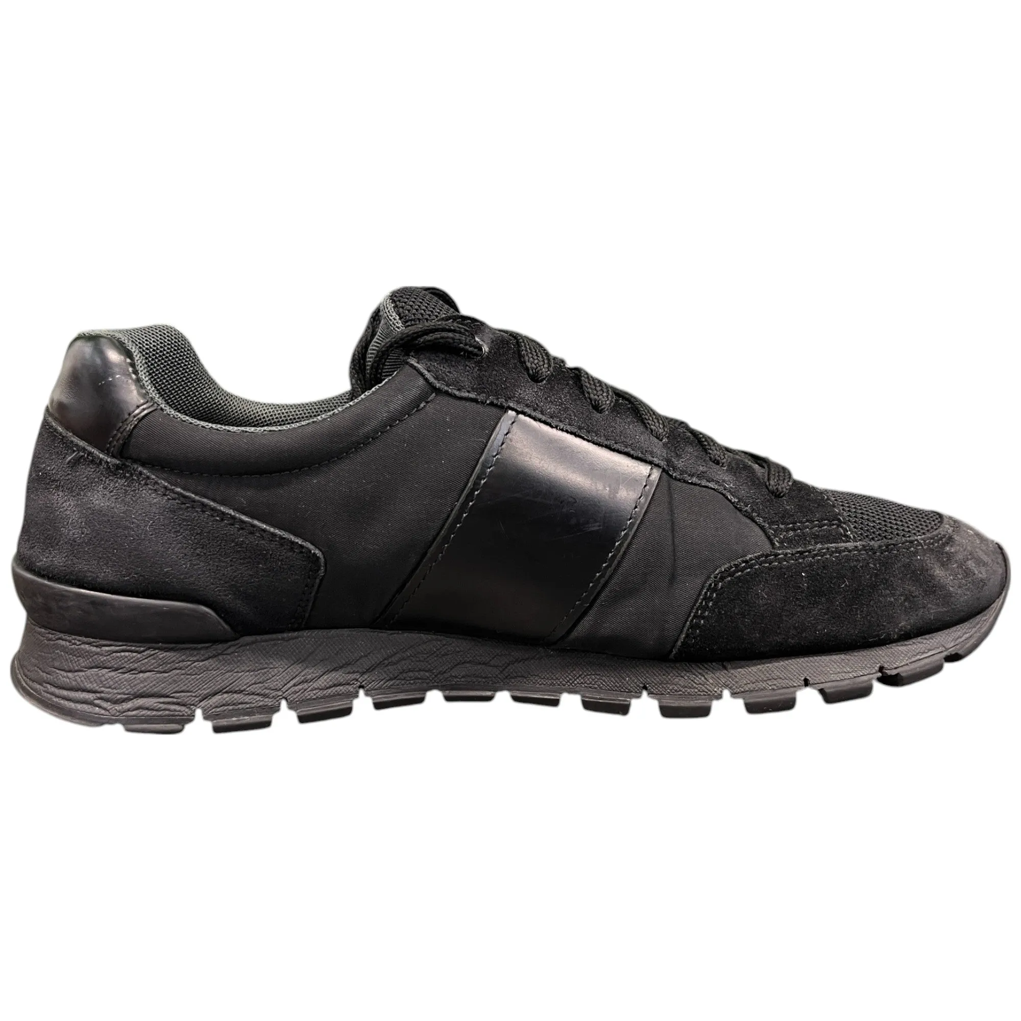 Men's Linear Rosa Logo Low Trainers Black Size EU 42 / UK 8